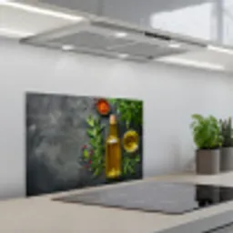 Mediterrane Keukenessenties keuken achterwand spatscherm klein -3d_schuin
