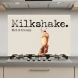 Milkshake - Kers - Rietje keuken achterwand spatscherm klein -3d_website