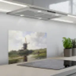 Molen - Willem Roelofs - Oude meesters - Kunst keuken achterwand spatscherm klein -3d_schuin