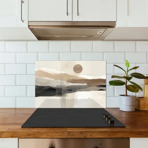 Minimalistisch - Landschap - Dimensie keuken achterwand spatscherm klein -sfeer2