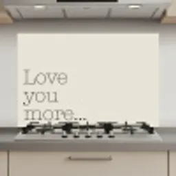 Minimalistisch - Love - Beige keuken achterwand spatscherm klein -3d_website