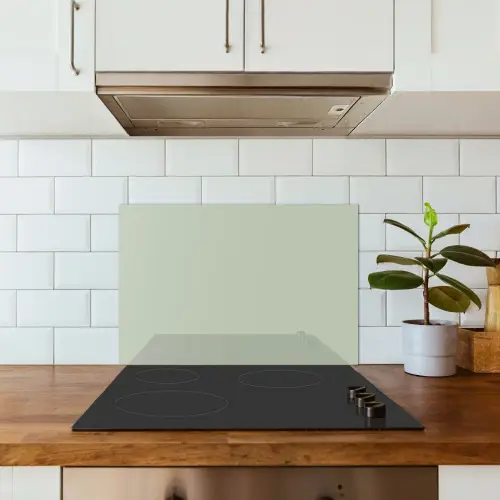 Mintgroen - Effen kleur keuken achterwand spatscherm klein 900 -sfeer2