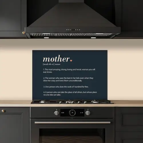 Mama definitie - Mother - Quotes - Spreuken keuken achterwand spatscherm klein -sfeer1