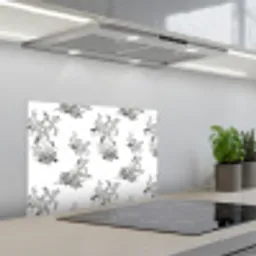 Aap - Oerwoud - Grijs keuken achterwand spatscherm klein 900 -3d_schuin