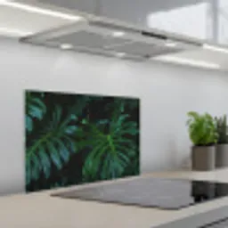 Monstera - Bladeren - Tropisch - Jungle keuken achterwand spatscherm klein -3d_schuin