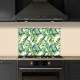 Monstera - Palmblad - Jungle - Tropisch keuken achterwand spatscherm klein -sfeer1