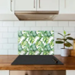 Monstera - Palmblad - Jungle - Tropisch keuken achterwand spatscherm klein -sfeer2