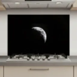 Maan - Hemel - Zwart - Schaduw keuken achterwand spatscherm klein -3d_website