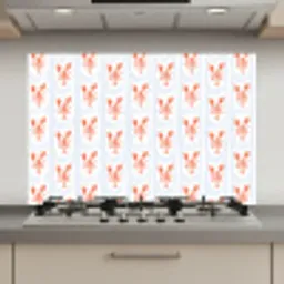 Zee - Kreeft - Oranje - Blauw keuken achterwand spatscherm klein 900 -3d_website