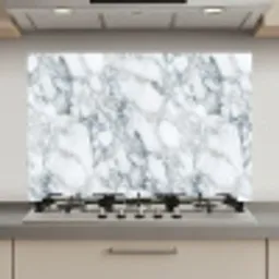 Mozaïek - Marmer - Wit - Onregelmatig keuken achterwand spatscherm klein 900 -3d_website