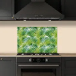 Mosgroen - Bladeren - Overlapping keuken achterwand spatscherm klein 900 -sfeer1