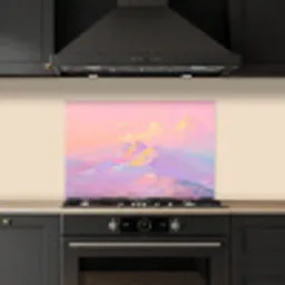 Bergtoppen - Wolken - Dromerig keuken achterwand spatscherm klein -sfeer1