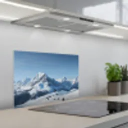 Bergen - Sneeuw - Winter keuken achterwand spatscherm klein -3d_schuin