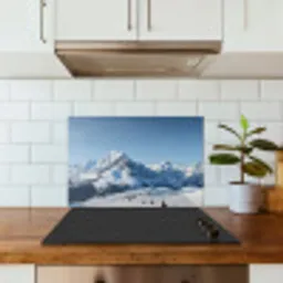 Bergen - Sneeuw - Winter keuken achterwand spatscherm klein -sfeer2