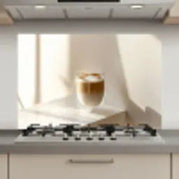 Mok - Latte - Minimalistisch - Schaduw keuken achterwand spatscherm klein -3d_website