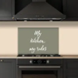 My kitchen, my rules - Spreuken - Quotes keuken achterwand spatscherm klein -sfeer1