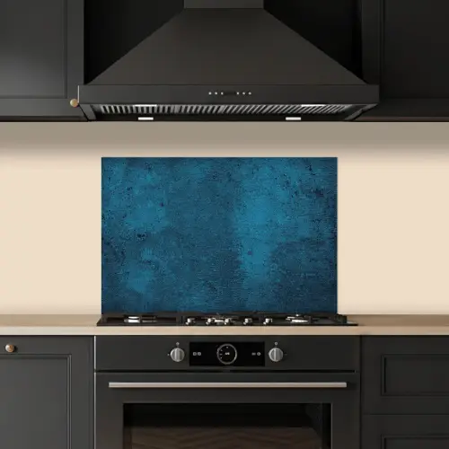 Natuursteen - Beton - Steen - Blauw keuken achterwand spatscherm klein -sfeer1