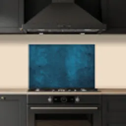 Natuursteen - Beton - Steen - Blauw keuken achterwand spatscherm klein -sfeer1