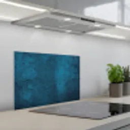 Natuursteen - Beton - Steen - Blauw keuken achterwand spatscherm klein -3d_schuin
