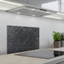 Natuursteen - Industrieel - Leisteen - Structuur - Grijs keuken achterwand spatscherm klein -3d_schuin