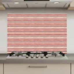 Nautisch - Chic -  Strepen - Rood keuken achterwand spatscherm klein 900 -3d_website