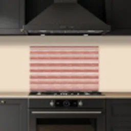 Nautisch - Chic -  Strepen - Rood keuken achterwand spatscherm klein 900 -sfeer1