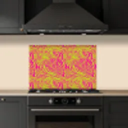 Neon - Zebra - Roze - Groen keuken achterwand spatscherm klein 900 -sfeer1