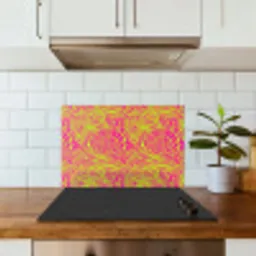 Neon - Zebra - Roze - Groen keuken achterwand spatscherm klein 900 -sfeer2