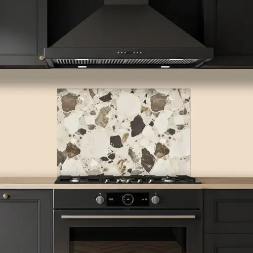 Neutral - Stenen - Decoratie - Terrazzo keuken achterwand spatscherm klein -sfeer1