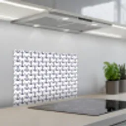 Oceaan - Anker - Blauw - Wit keuken achterwand spatscherm klein 900 -3d_schuin