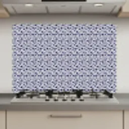 Oceaan - Bubbel - Blauw - Wit keuken achterwand spatscherm klein 900 -3d_website
