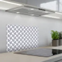 Oceaan - Koraal - Blauw - Wit keuken achterwand spatscherm klein 900 -3d_schuin
