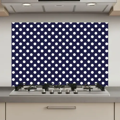 Oceaan - Stippen - Blauw - Wit keuken achterwand spatscherm klein 900 -3d_website
