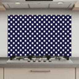 Oceaan - Stippen - Blauw - Wit keuken achterwand spatscherm klein 900 -3d_website