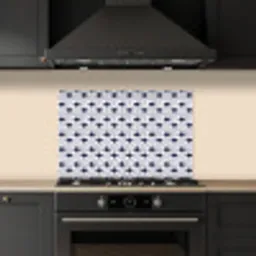 Oceaan - Visachtig - Blauw - Wit keuken achterwand spatscherm klein 900 -sfeer1