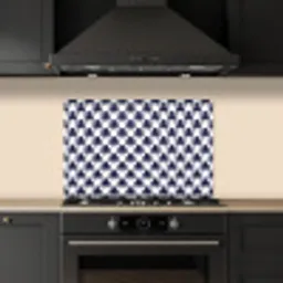 Oceaan - Octo - Blauw - Wit keuken achterwand spatscherm klein 900 -sfeer1