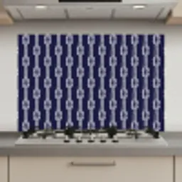 Oceaan - Touw - Blauw - Wit keuken achterwand spatscherm klein 900 -3d_website