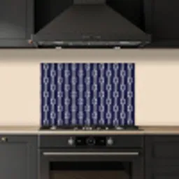 Oceaan - Touw - Blauw - Wit keuken achterwand spatscherm klein 900 -sfeer1