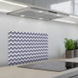 Oceaan - Golven - Blauw - Wit keuken achterwand spatscherm klein 900 -3d_schuin