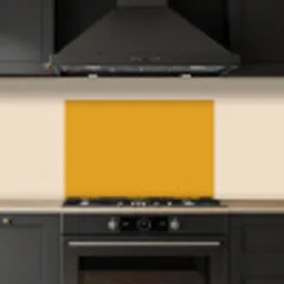 Okergeel - Herfst - Interieur keuken achterwand spatscherm klein 900 -sfeer1