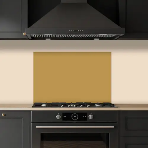 Okergeel - Kleur - Herfst - Geel - Effen - Kleuren keuken achterwand spatscherm klein 900 -sfeer1
