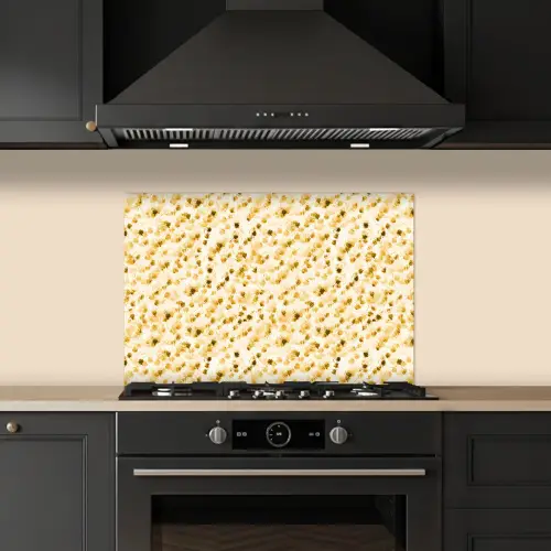 Olie - Verf - Texturen - Beige keuken achterwand spatscherm klein 900 -sfeer1