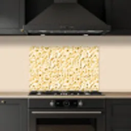 Olie - Verf - Texturen - Beige keuken achterwand spatscherm klein 900 -sfeer1