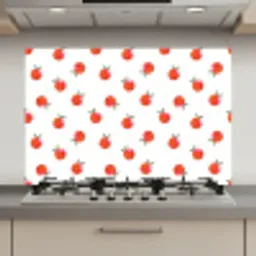 Oranje - Sinaasappel - Bloemetje keuken achterwand spatscherm klein 900 -3d_website