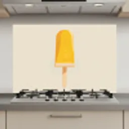 Oranje - Stokje - Waterijsje keuken achterwand spatscherm klein -3d_website