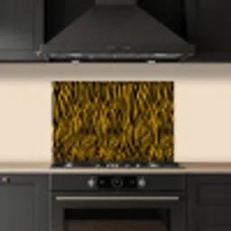 Oranje - Tijger - Zwart - Patroon keuken achterwand spatscherm klein 900 -sfeer1
