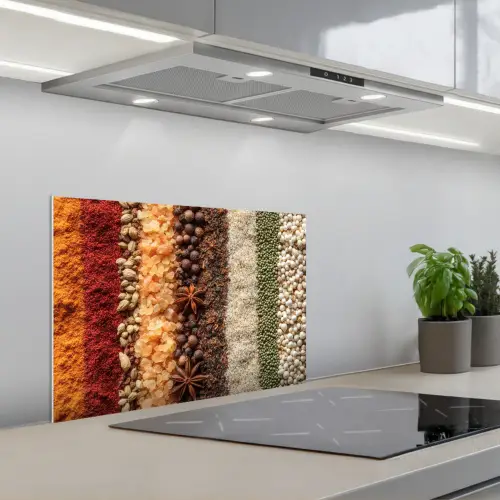 Banen - Verticaal - Kruiden - Variatie keuken achterwand spatscherm klein -3d_schuin