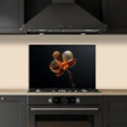 Orchidee - Doorzichtig - Bloem keuken achterwand spatscherm klein -sfeer1