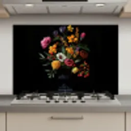 Sierlijk - Boeket - Bladeren keuken achterwand spatscherm klein -3d_website