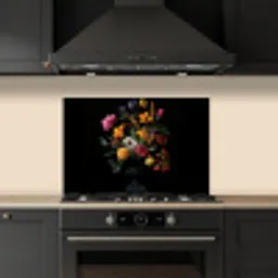 Sierlijk - Boeket - Bladeren keuken achterwand spatscherm klein -sfeer1